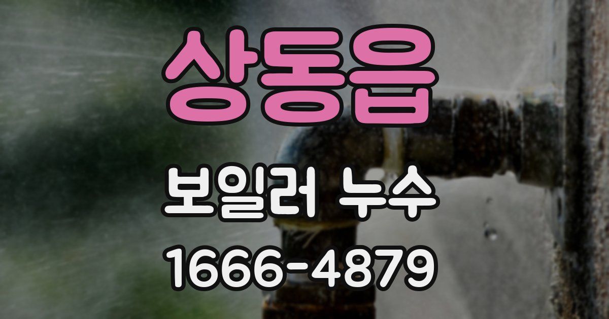 상동읍 보일러 누수