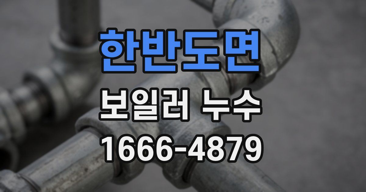 한반도면 보일러 누수