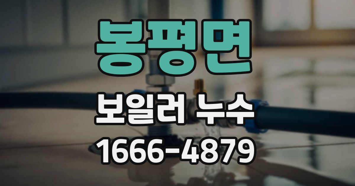 봉평면 보일러 누수