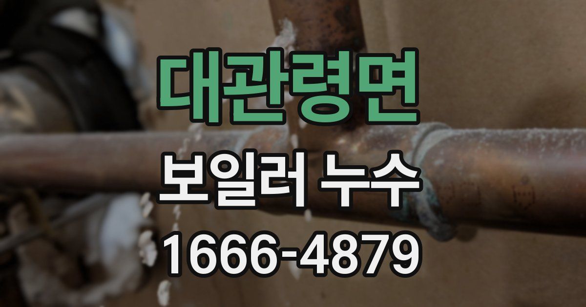 대관령면 보일러 누수