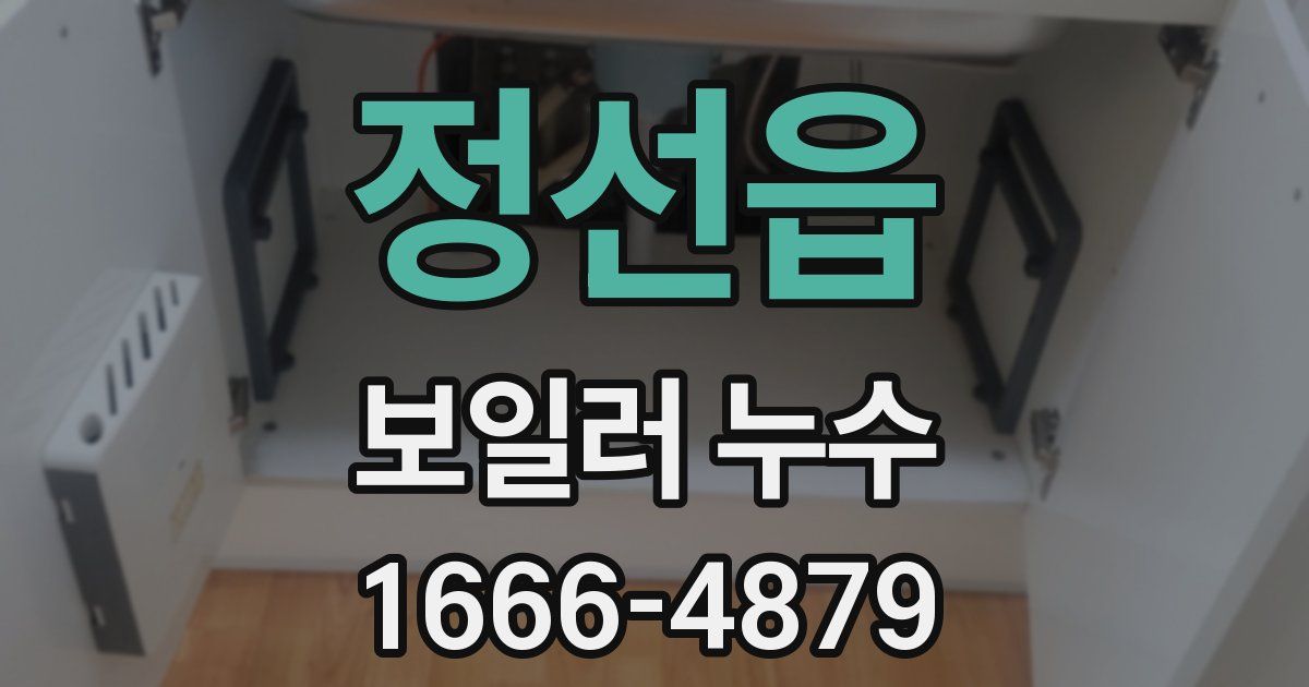 정선읍 보일러 누수