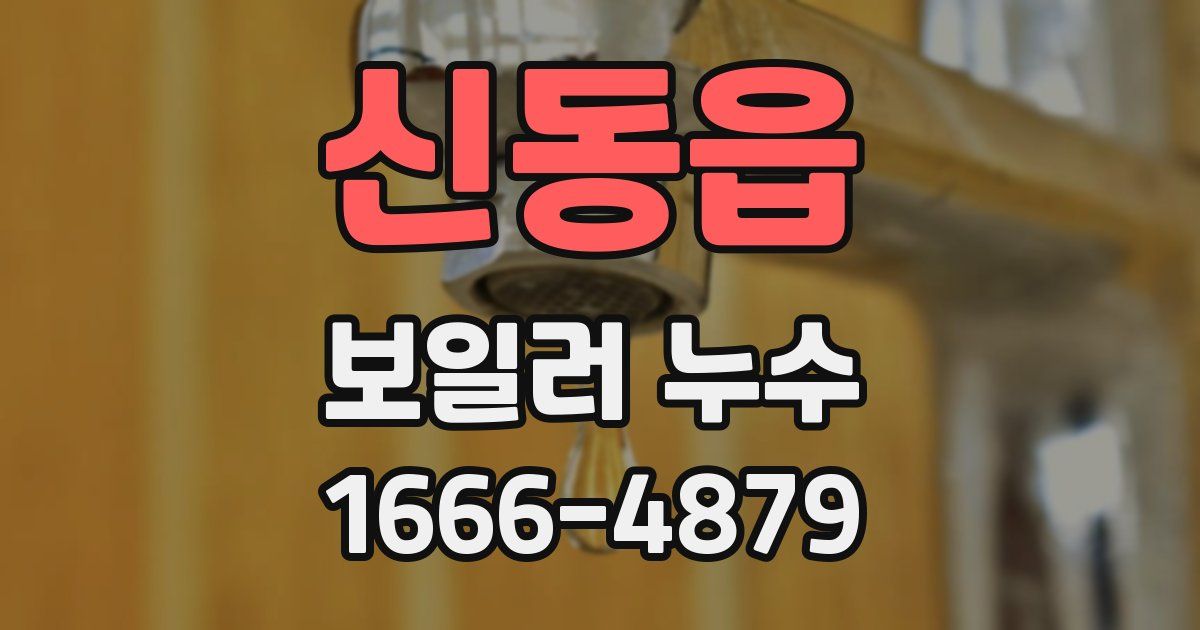 신동읍 보일러 누수