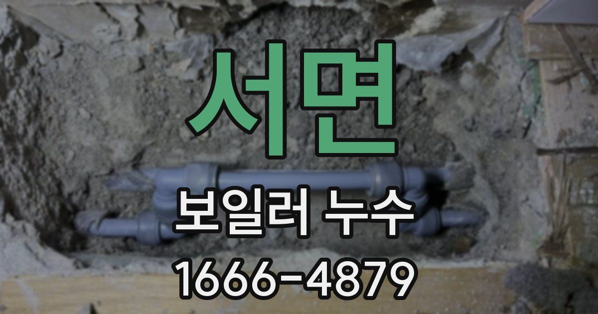 서면 보일러 누수