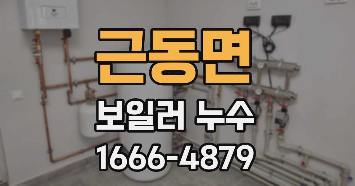 근동면 보일러 누수