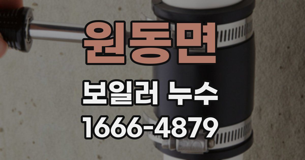 원동면 보일러 누수