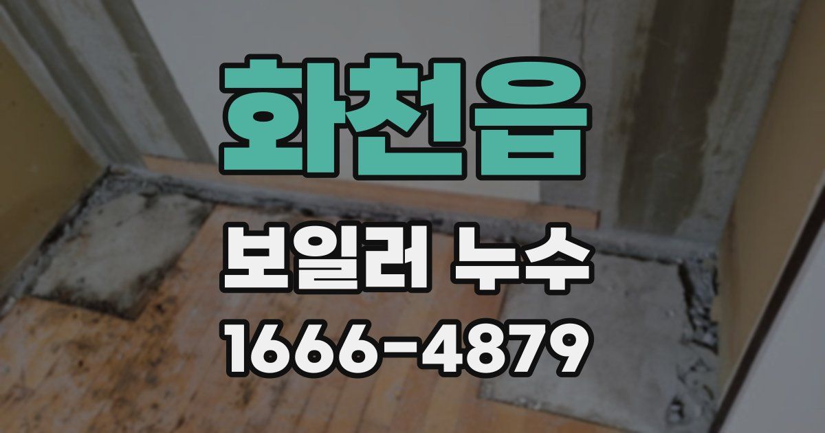 화천읍 보일러 누수