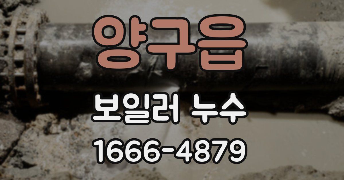 양구읍 보일러 누수