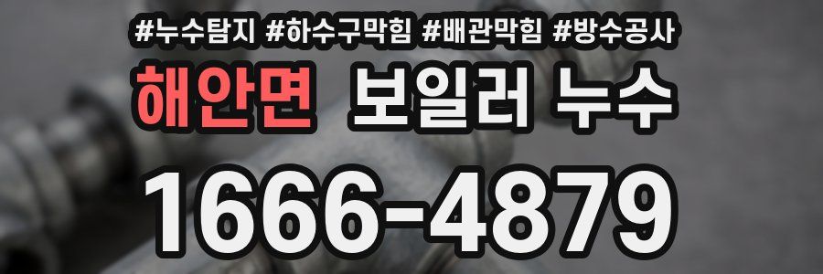 해안면 보일러 누수
