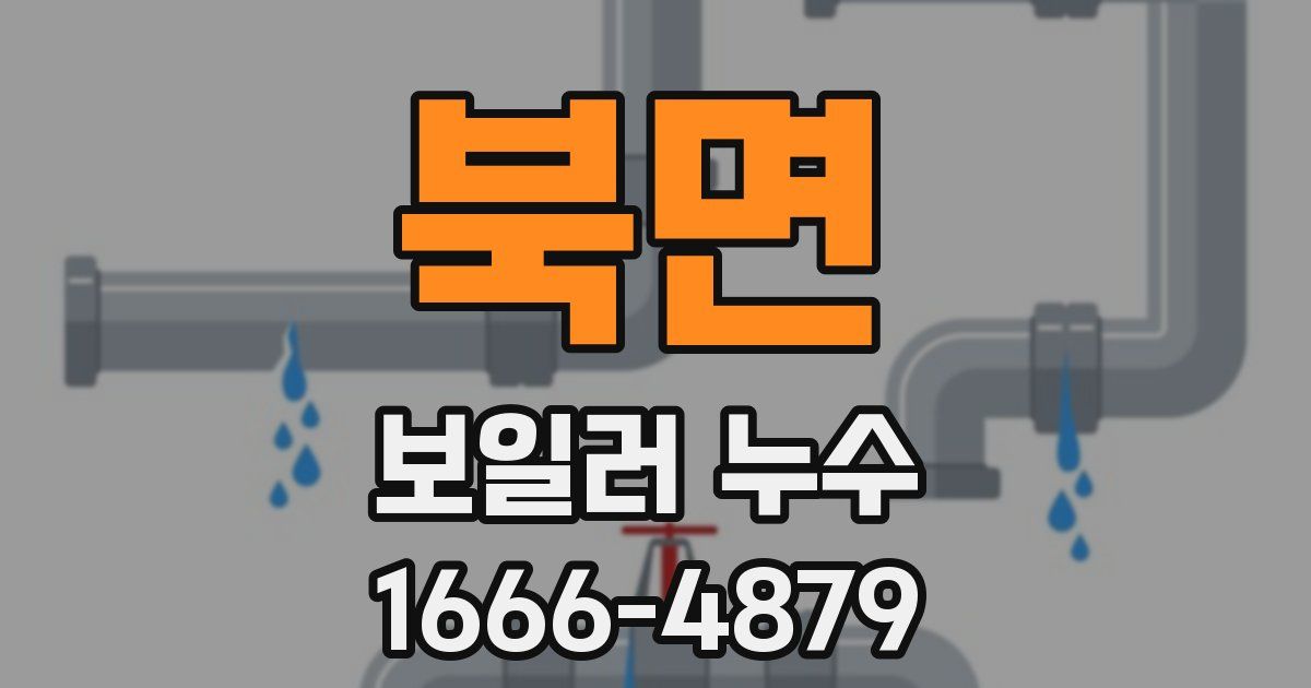 북면 보일러 누수