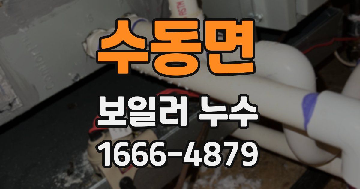 수동면 보일러 누수