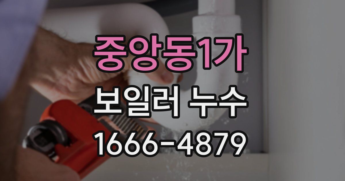 중앙동1가 보일러 누수