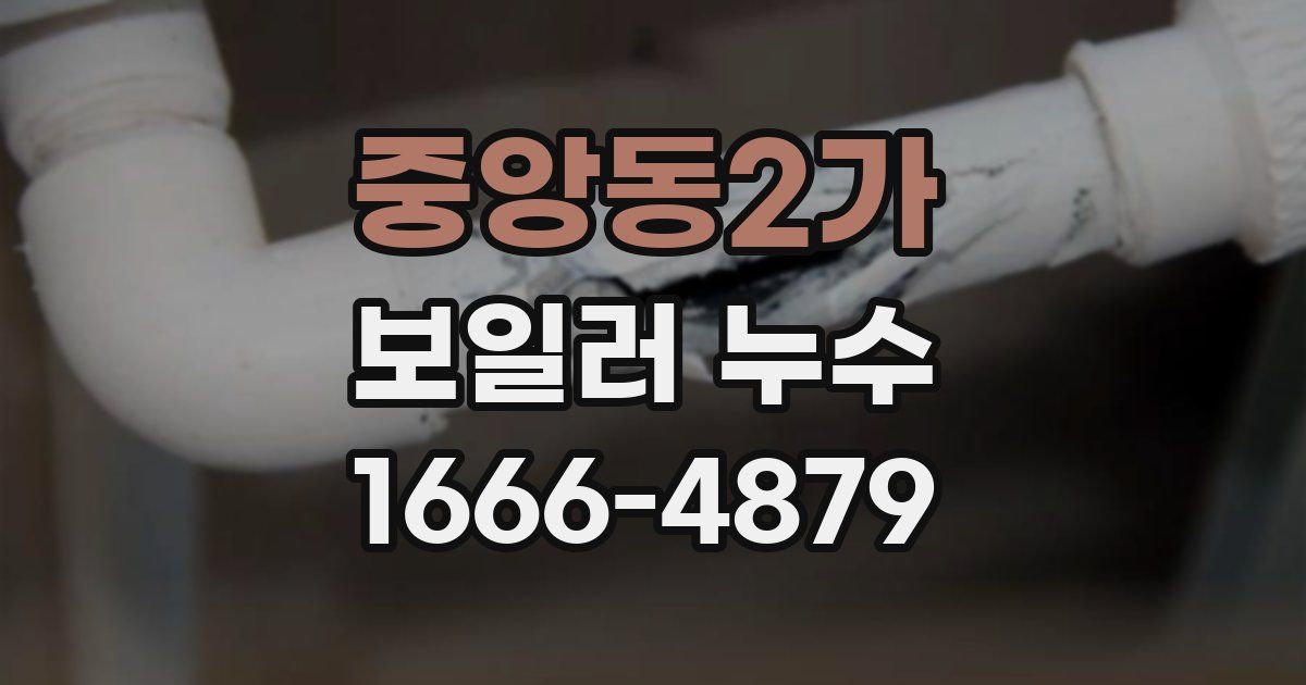 중앙동2가 보일러 누수