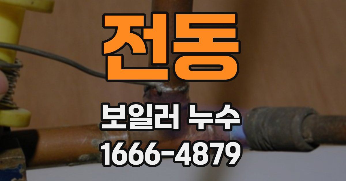 전동 보일러 누수