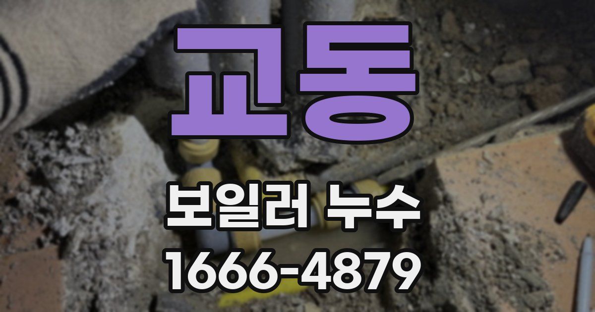 교동 보일러 누수