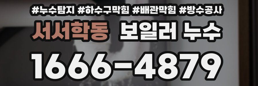 서서학동 보일러 누수