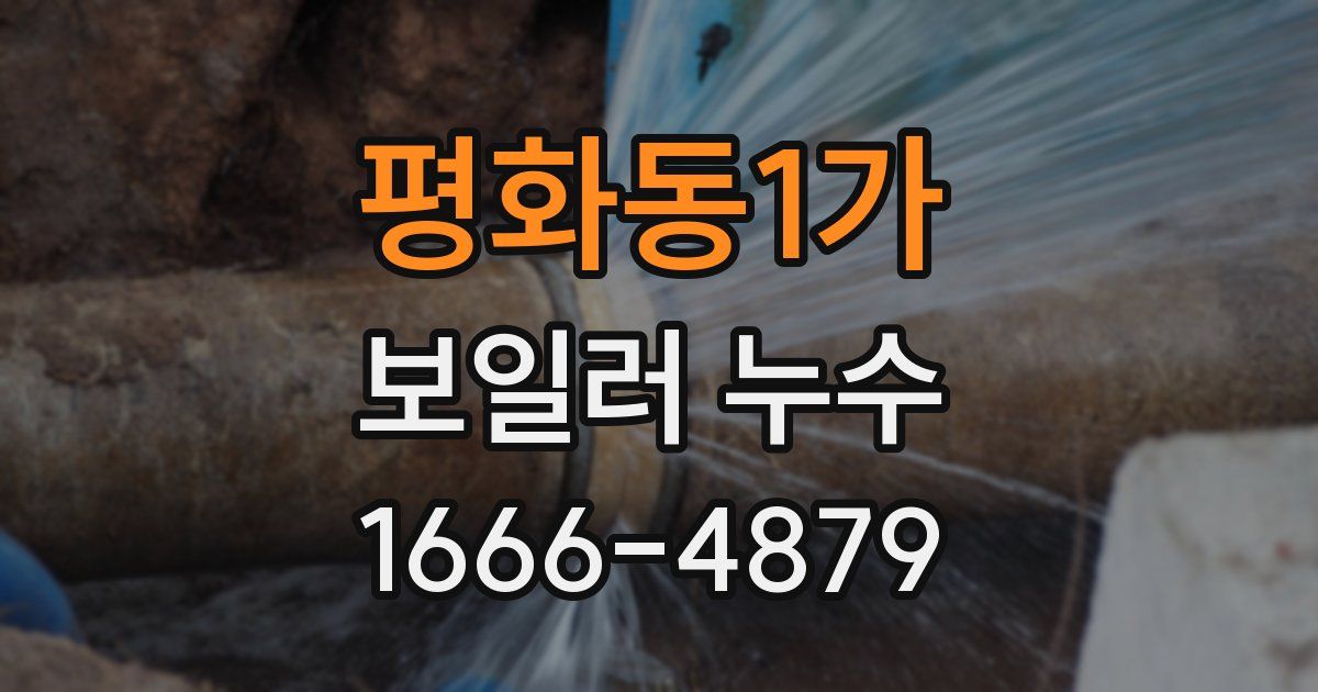 평화동1가 보일러 누수