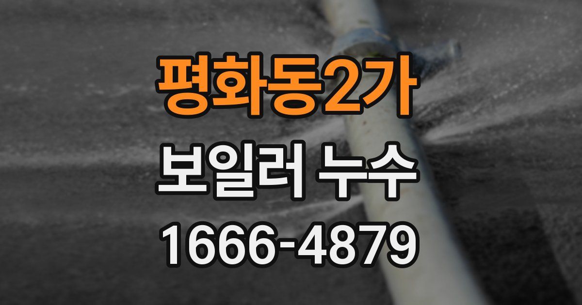 평화동2가 보일러 누수