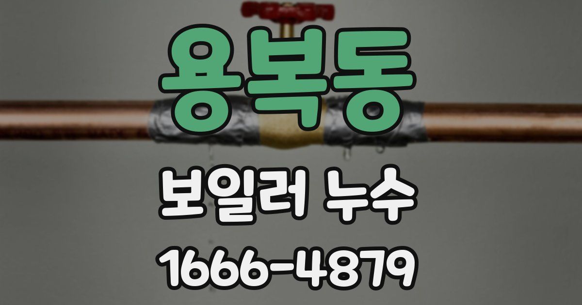 용복동 보일러 누수