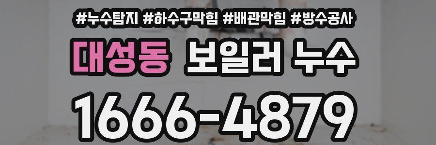대성동 보일러 누수