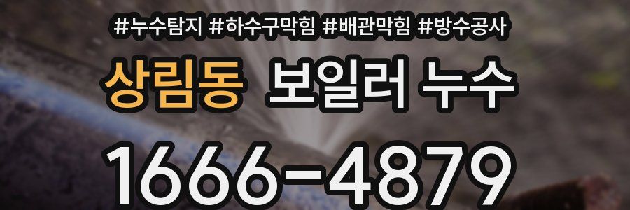 상림동 보일러 누수