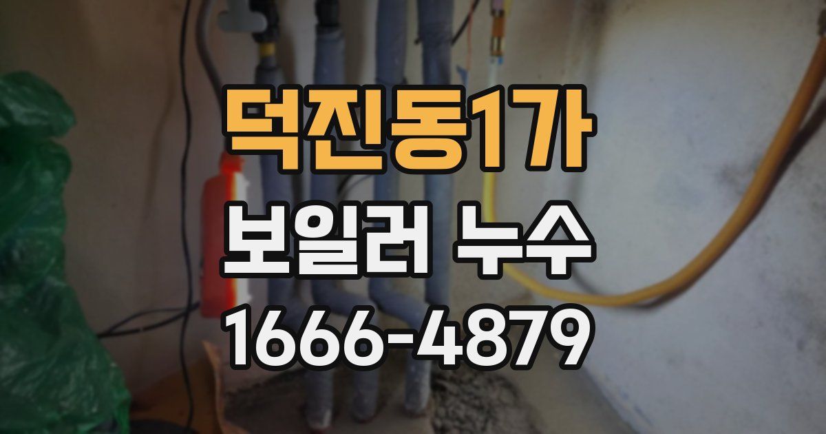 덕진동1가 보일러 누수