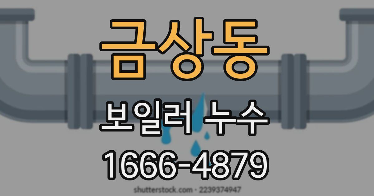 금상동 보일러 누수