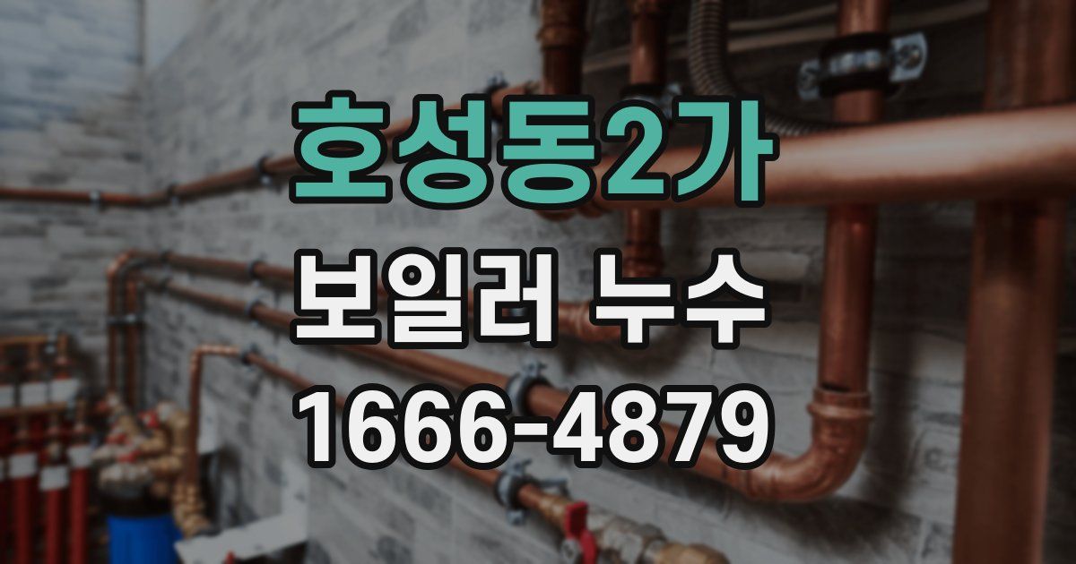 호성동2가 보일러 누수