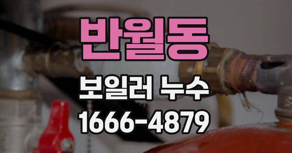 반월동 보일러 누수