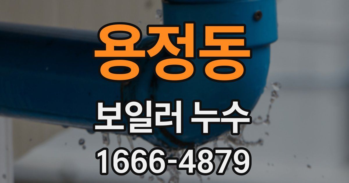 용정동 보일러 누수