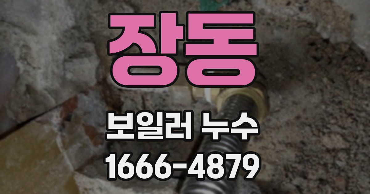 장동 보일러 누수