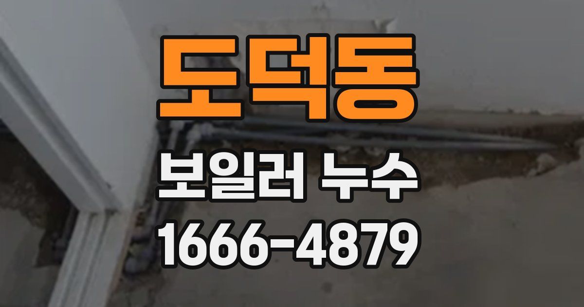 도덕동 보일러 누수
