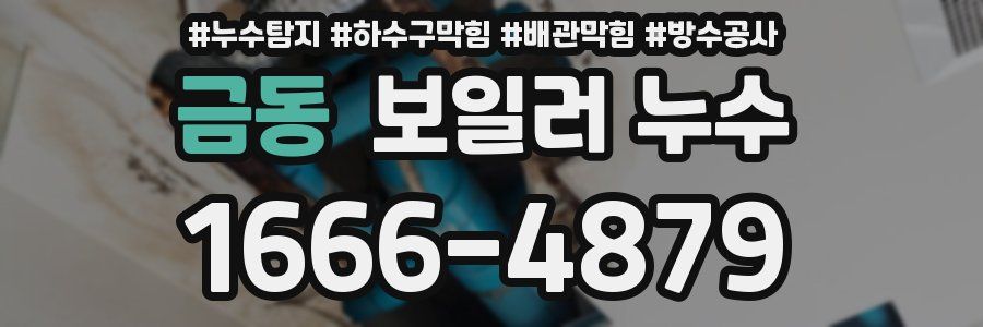 금동 보일러 누수