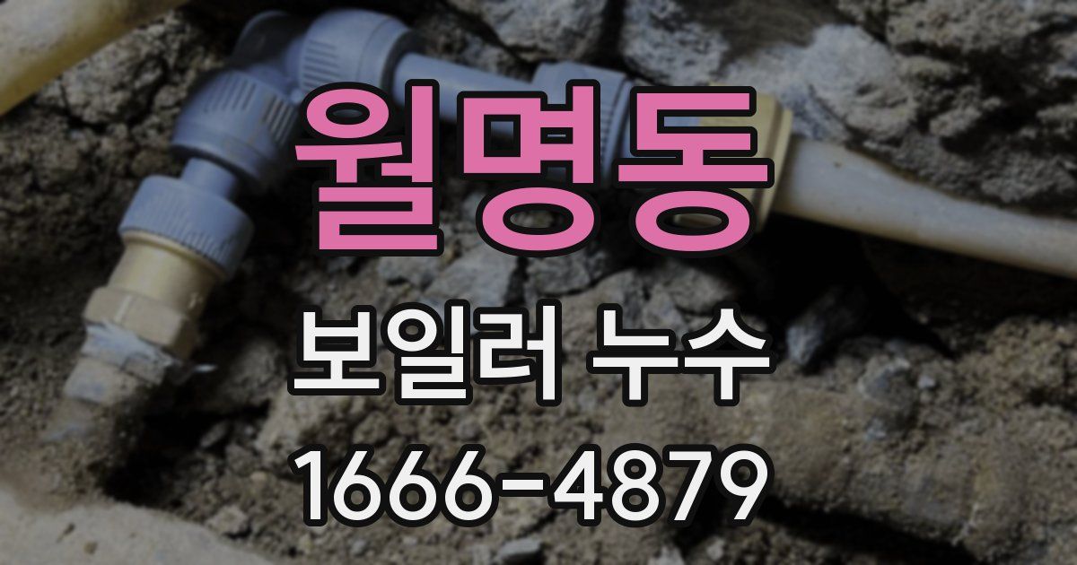 월명동 보일러 누수