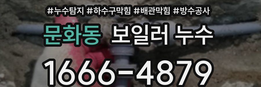 문화동 보일러 누수
