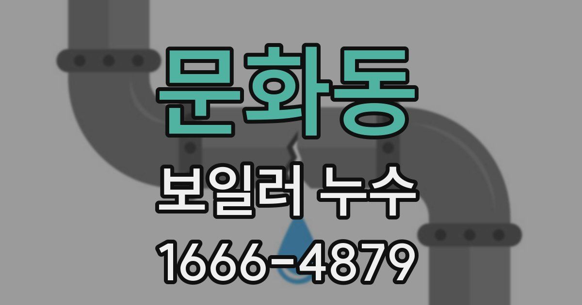 문화동 보일러 누수