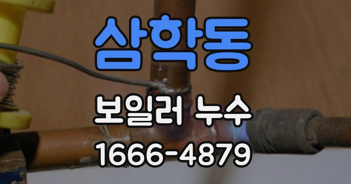 삼학동 보일러 누수