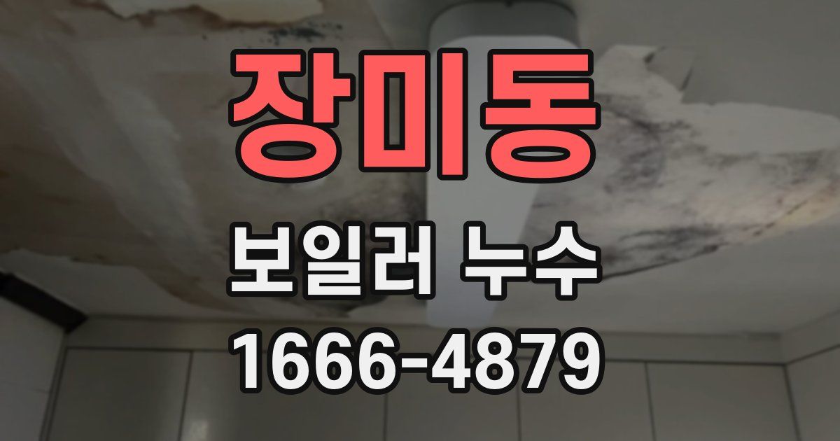 장미동 보일러 누수