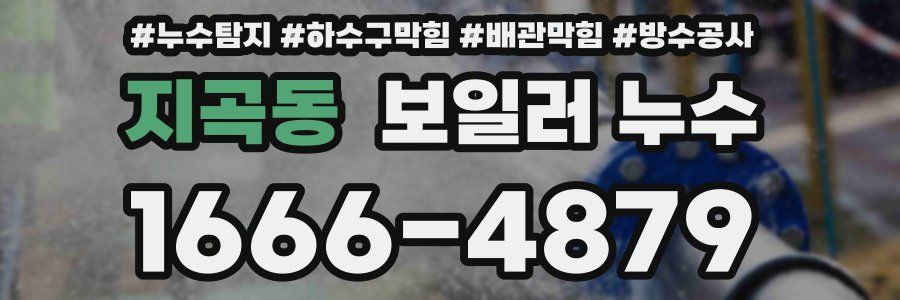지곡동 보일러 누수