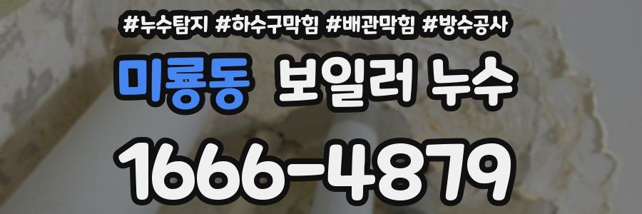 미룡동 보일러 누수