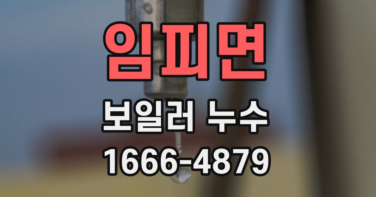 임피면 보일러 누수