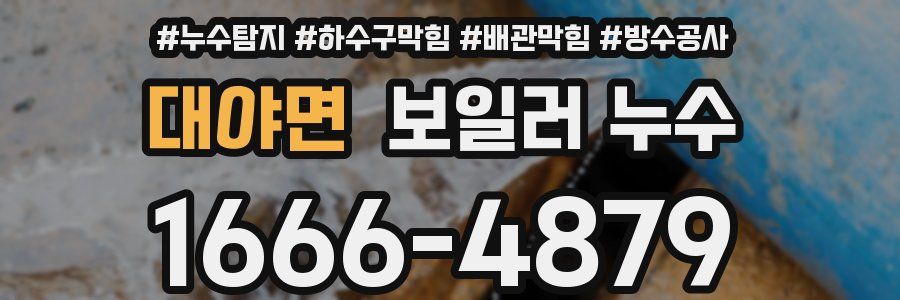 대야면 보일러 누수
