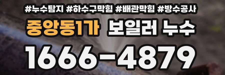 중앙동1가 보일러 누수