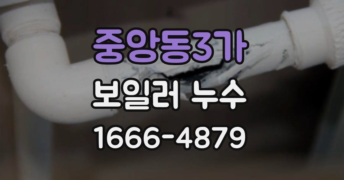 중앙동3가 보일러 누수