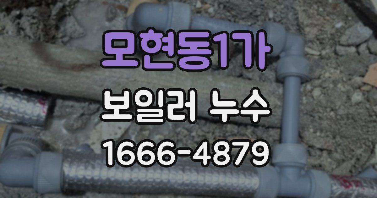 모현동1가 보일러 누수