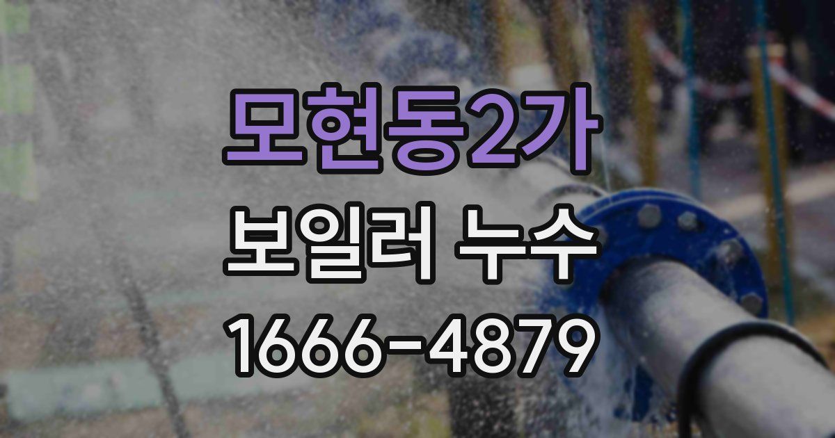 모현동2가 보일러 누수