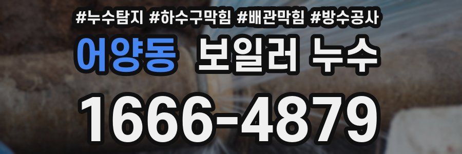 어양동 보일러 누수
