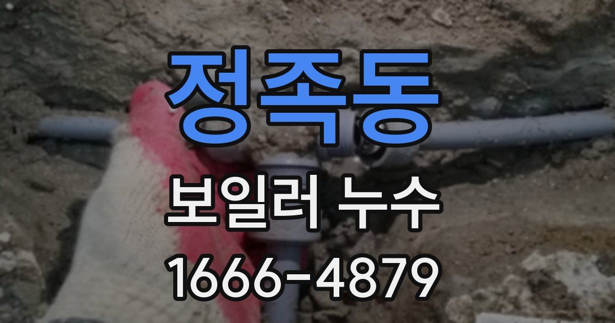 정족동 보일러 누수