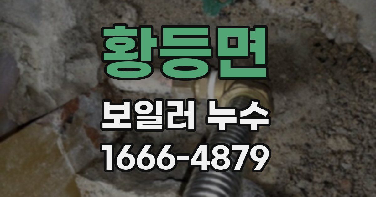 황등면 보일러 누수