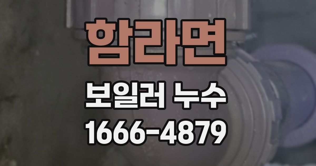 함라면 보일러 누수