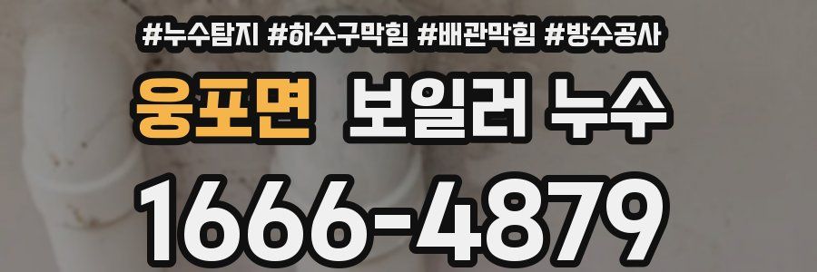 웅포면 보일러 누수